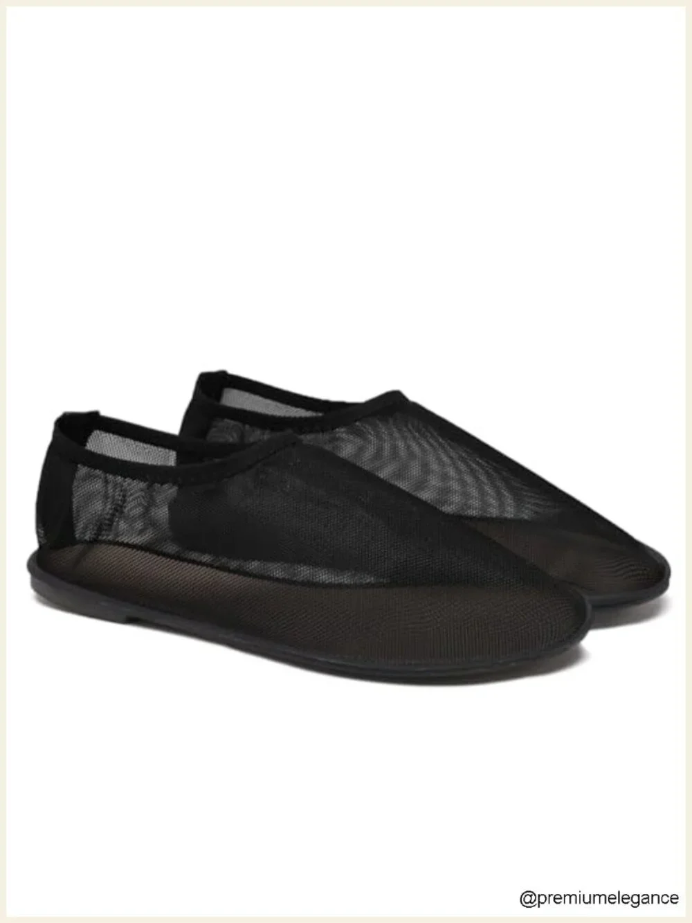 Mesh Sock Ballet Flats for Women Nylon Tulle Slip on Mary Jane Flats